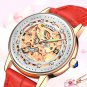 2018 New Style Lady's Watch Fancy Mechanical Watch Women's Elegant Waterproof Hollowing Wristwatch