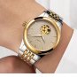 2018 Classic Ultra-thin Men's Watch with 2 Dials Mechanical Waterproof Wristwatch Steel Band Watch