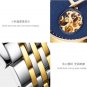 2018 Classic Ultra-thin Men's Watch with 2 Dials Mechanical Waterproof Wristwatch Steel Band Watch