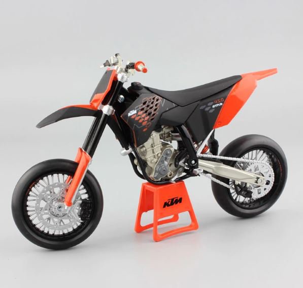 Automaxx KTM 450 SMR 2009 Supermoto 1:12 Die Cast Metal Motorcycle Model Miniature KTM