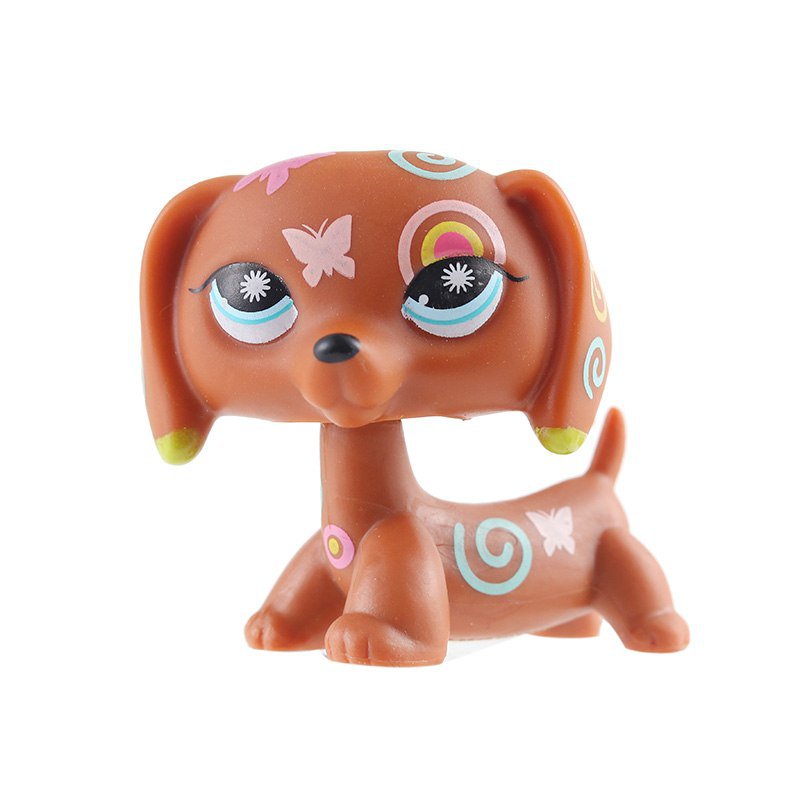 Dog Choco Art butterfly with Strip Blue Eye Little Pet Shop 1:60 LPS Cute Collection