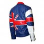 New Handmade Men's Union Jack Flag Leather Jacket for Men