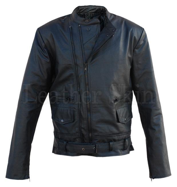 Leather Skin Men Black Brando Premium Genuine Biker Motorcycle Leather Jacket