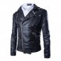 2018 New fashion Men's jackets Short Slim Collar motorcycle leather jacket coat