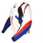 Homemade Skin Men White Biker Motorcycle Genuine Leather Jacket