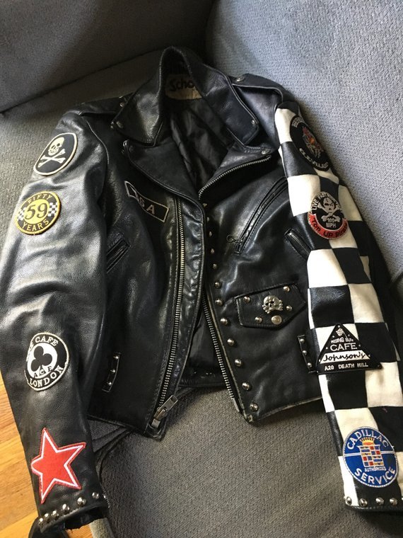 New Handmade Schott Motorcycle Jacket Medium Union Jack