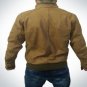 NEW HANDMADE Men New Brown Leather Slim Fit Jacket Hand Made Bikers