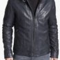 NEW HANDMADE Mens black biker leather jacket, Men leather jacket, Biker leather jacket mens