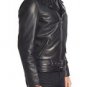 NEW HANDMADE MOTORCYCLE GENUINE LEATHER JACKET, NEW MEN BLACK BIKER LEATHER JACKETS