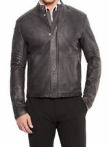 NEW HANDMADE MENS BIKER LEATHER JACKET, MEN FASHION BLACK LEATHER JACKET, MEN LEATHER JACKETS