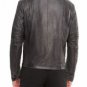 NEW HANDMADE MENS BIKER LEATHER JACKET, MEN FASHION BLACK LEATHER JACKET, MEN LEATHER JACKETS
