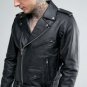 NEW HANDMADE MENS BIKER LEATHER JACKET, MEN FASHION BLACK LEATHER JACKET, MEN LEATHER JACKETS