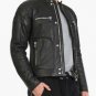 NEW HANDMADE Men's Biker leather jacket, Black Motorcycle leather jacket, Men jacket