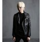 NEW HANDMADE MEN MOTORBIKE JACKET MEN BIKER RACING BLACK AND WHITE MOTORCYCLE LEATHER JACKET