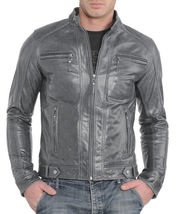 NEW HANDMADE  MENS BIKER LEATHER JACKET, MEN FASHION BLACK LEATHER JACKET, MEN LEATHER JACKETS
