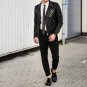 NEW HANDMADE New Men Fashion trend black Motorcycle leather jacket, Men biker fashion jacket