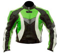 NEW HANDMADE  MEN MOTORCYCLE STYLISH LEATHER JACKET, MEN MOTORBIKE GREEN PADDED LEATHER JACKET