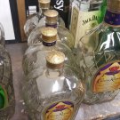 CROWN ROYAL WHISKEY liter EMPTY LIQUOR BOTTLES GLASS WITH CAPS crafts craft arts