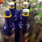 Cobalt Blue Skyy Vodka mango a Liquor Glass Empty Collectible Bottle Crafts arts