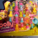 Polly Pocket Sparkle Beach Party Fashion Pack 30+ Pieces