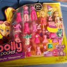 POLLY POCKET ~ STYLIN' SLEEPOVER FASHION COLLECTION ~ VERY RARE & NEW !