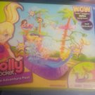 Polly Pocket Doll Zipline Adventure Pool Play Set Pets & Accessories Girl Toys