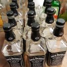 Lot of 12 Jack Daniels Tennessee Whiskey liter Bottles Caps  empty Bottle Crafts