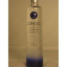 Empty 1 Liter Ciroc frost or french vanilla liter Vodka Bottle With Caps glass