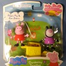 Peppa Pig Peppa & Friends pepa pig and zoe zebra Gardening Action Figures