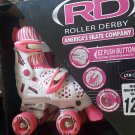 Roller Derby Girls Trac Star Adjustable Roller Skate, Medium Size 12-2