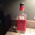 Empty liter Glass  Jack Daniels Fire Bottle  Whiskey arts crafts craft
