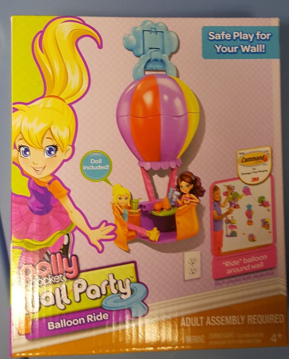 POLLY POCKET WALL PARTY BALLOON RIDE NEW IN BOX  NRFB DOLL & ACCESSORIES