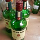 Jameson Irish Whiskey Empty Bottle 1.75 Liter lot of 3 green glass