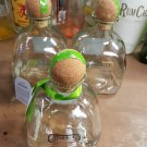 Patron Silver Tequila 100% De Agave 750ml Empty Bottle Blown Glass lot of 3