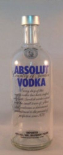 Empty 1.75L Bottle, Absolut arts crafts craft 1.75 liter clear glass