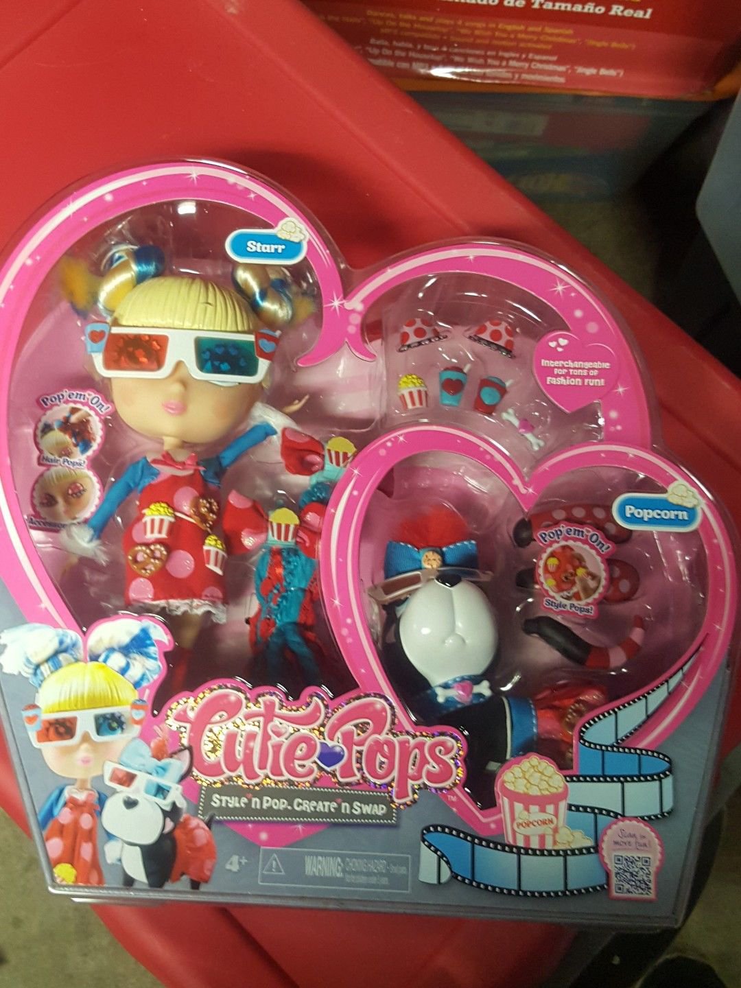 CUTIE POPS Poseable FASHION DOLL STARR & PET STAR DOG CLOTHES SHOES eyes LOT