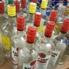  Empty 1 Liter Glass Bacardi dragonberry Bottles w Caps dragon berry crafts arts
