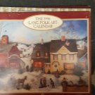 VINTAGE   1996 LARGE WALL FOLK ART CALENDAR By LANG