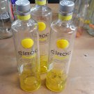 Lot of 3 Empty 1 Liter Ciroc pineapple Vodka Bottles,  With Caps