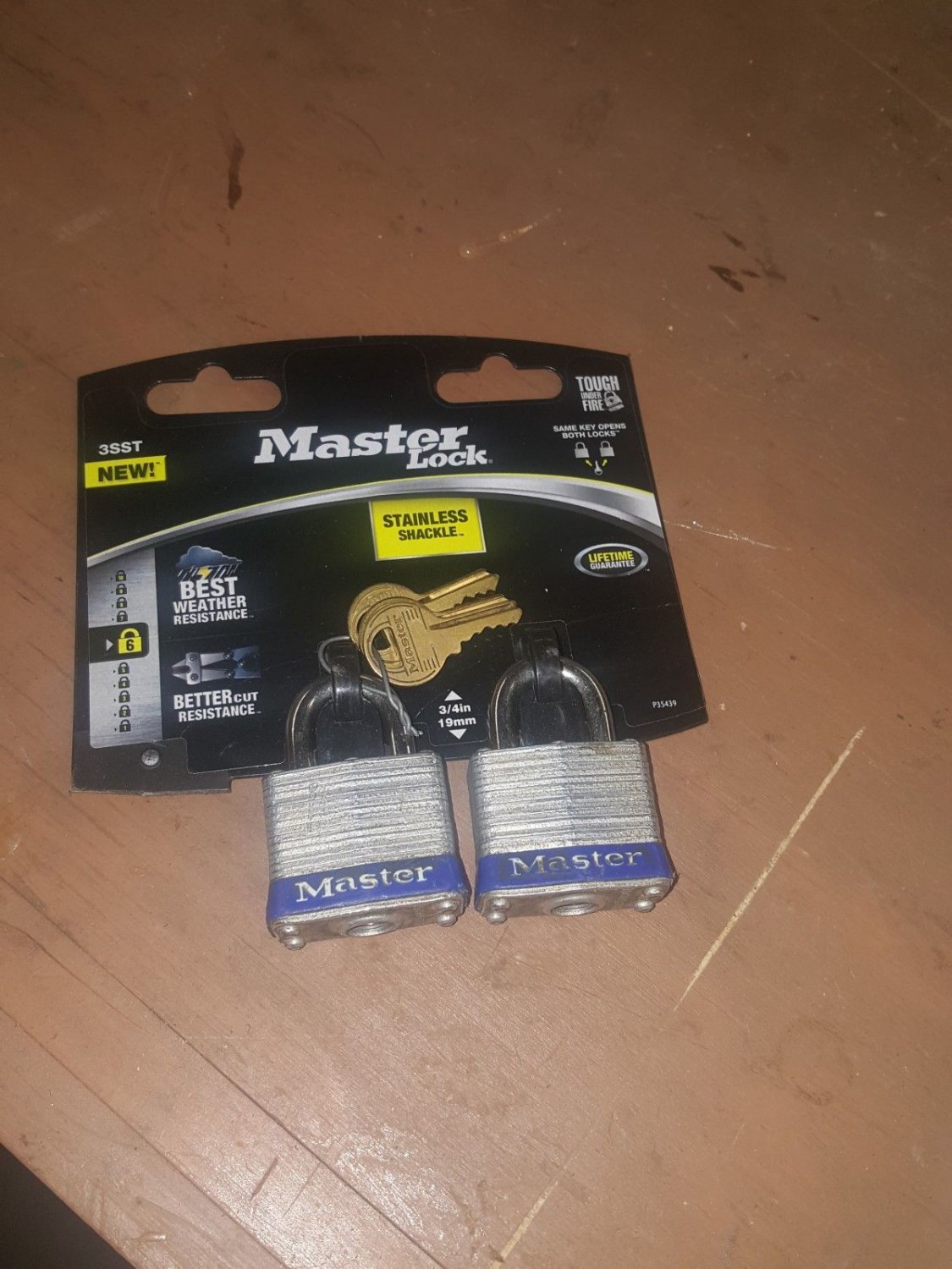 2-pack  Master Lock  Laminated Padlock Same Key