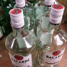 Bacardi 1.75 ml Bottles Empty lot of 6