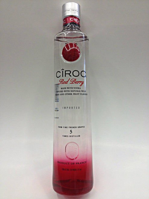 Empty 1 Liter Ciroc berry Vodka Bottles, With Caps arts crafts craft glass