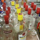 Bacardi Rum limon 1.75 Liter Bottle Empty craft Arts Liquor  arts