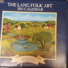 VINTAGE  2015 LARGE WALL FOLK ART CALENDAR By LANG
