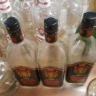 RUMPLE MINZE EMPTY  BOTTLE crafts craft liter rumpleminze embosed glass lot of 3