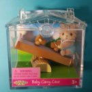 Calico Critters - Baby Carry Case - Sandy Cat on Seesaw NEW 