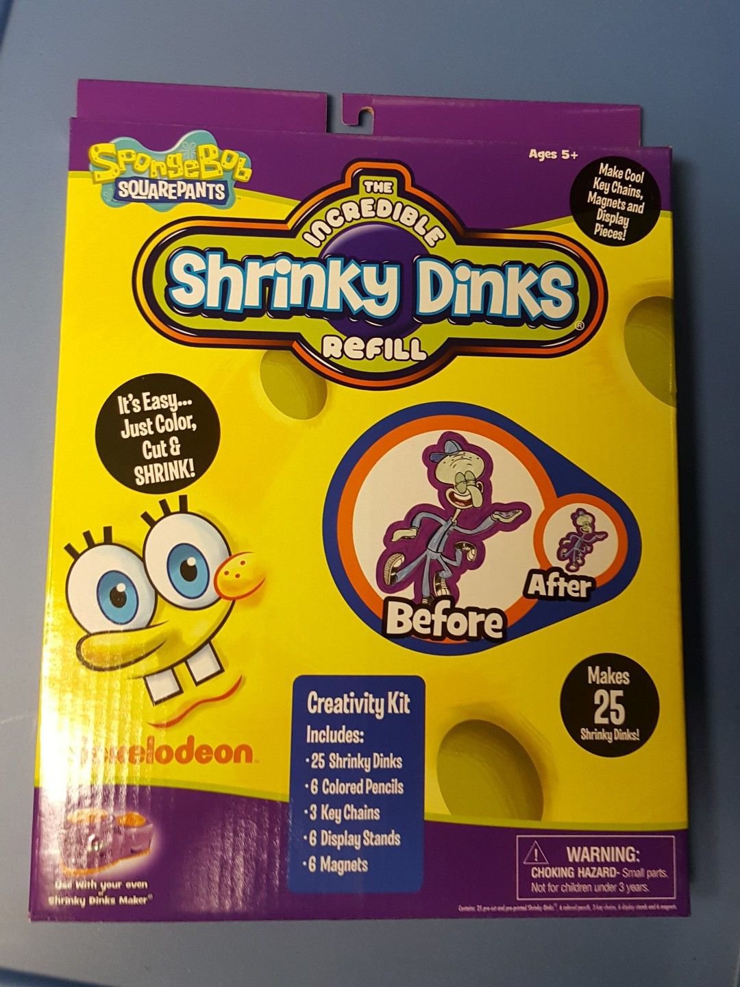 NEW SPONGEBOB Shrinky Dinks Refill SPONGE BOB NEW FREE SHIPPING!