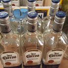 Lot of 6 Empty 1 Liter Glass Jose Cuervo Silver Tequila Bottles With Caps