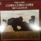 LANG LOWELL HERRERO ARTWORK 2009 COWS COWS COWS FULL SIZE CALENDAR Excellent