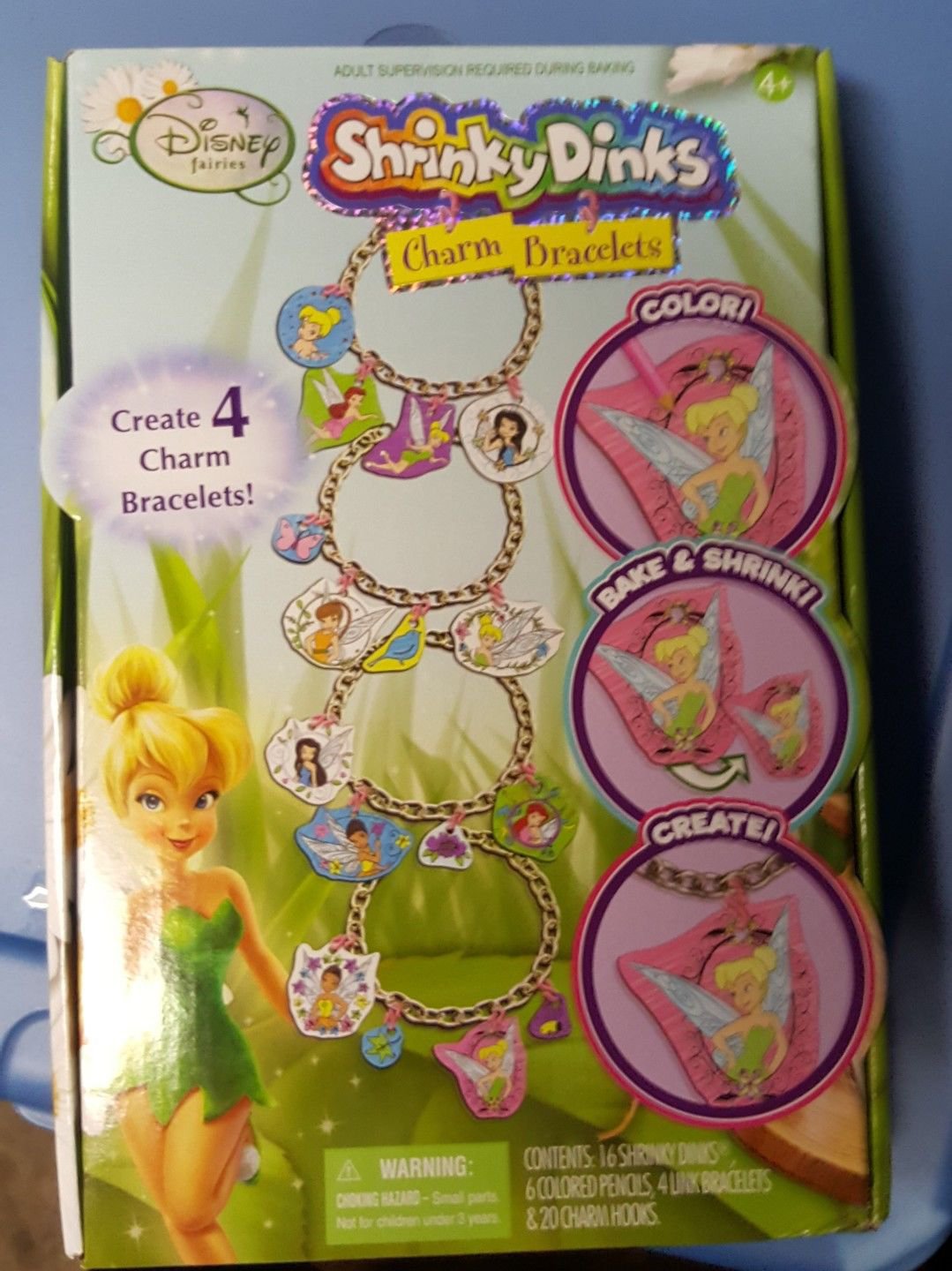 Disney Fairies Shrinky Dinks Charm Bracelets - Activity Set - Makes 4 Bracelets